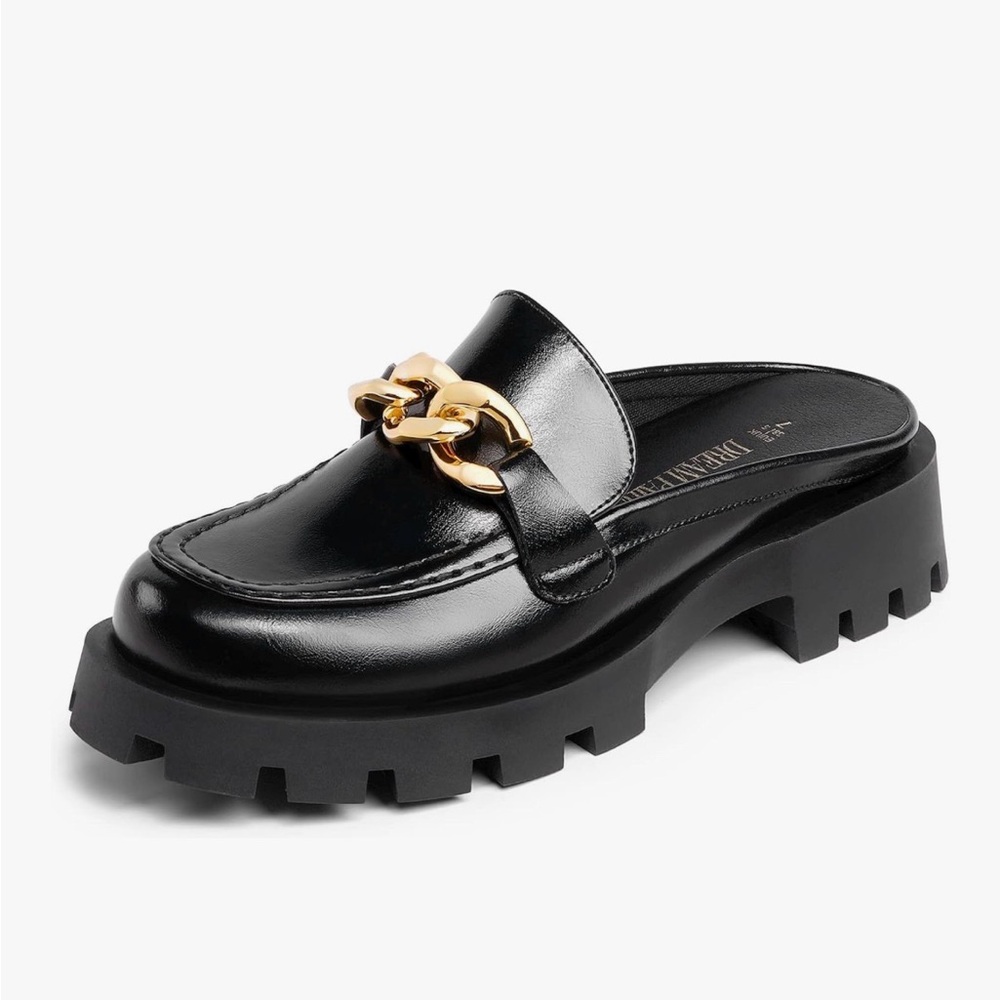 DREAM PAIRS Mules for Women Platform Thick Comfortable Women’s Chunky Loafer